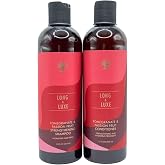 Long &amp; Luxe Strengthening Shampoo &amp; Conditioner Duo (12 oz Each) &ndash; For Length Retention &amp; Breakage Prevention &ndash; With Pomegranate &amp; Passion Fruit &ndash; Sulfate-Free