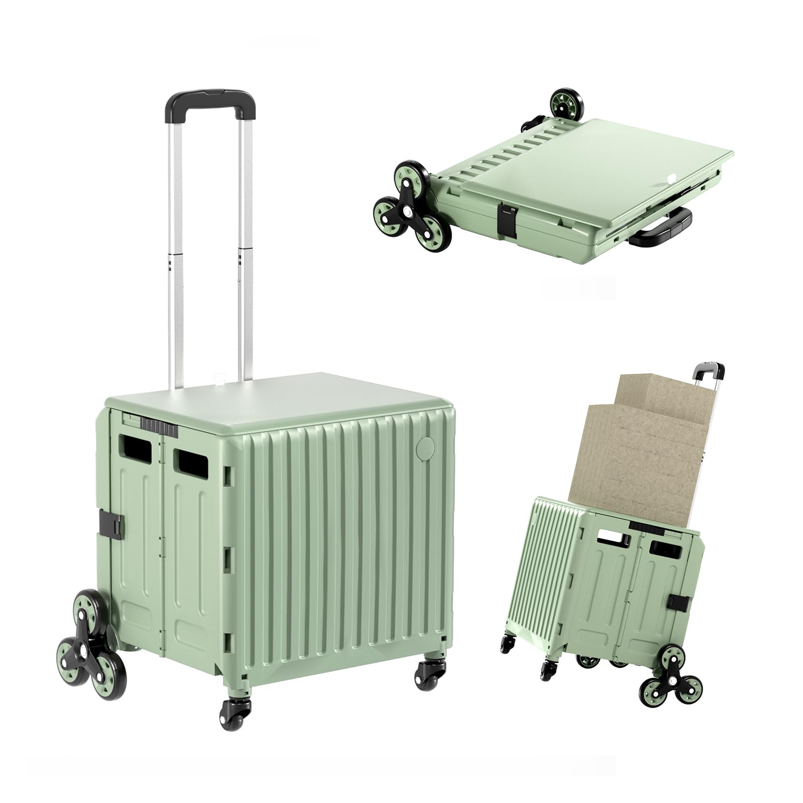 Photo 1 of Utility Cart Foldable 65L Capacity: Heavy-Duty Teacher Organization for Classroom & Supplies