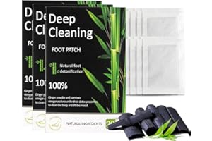 BEIYISHI Bamboo Deep Cleansing Foot Patch,Foot Pads with Natural Bamboo Vinegar (60 PCS)