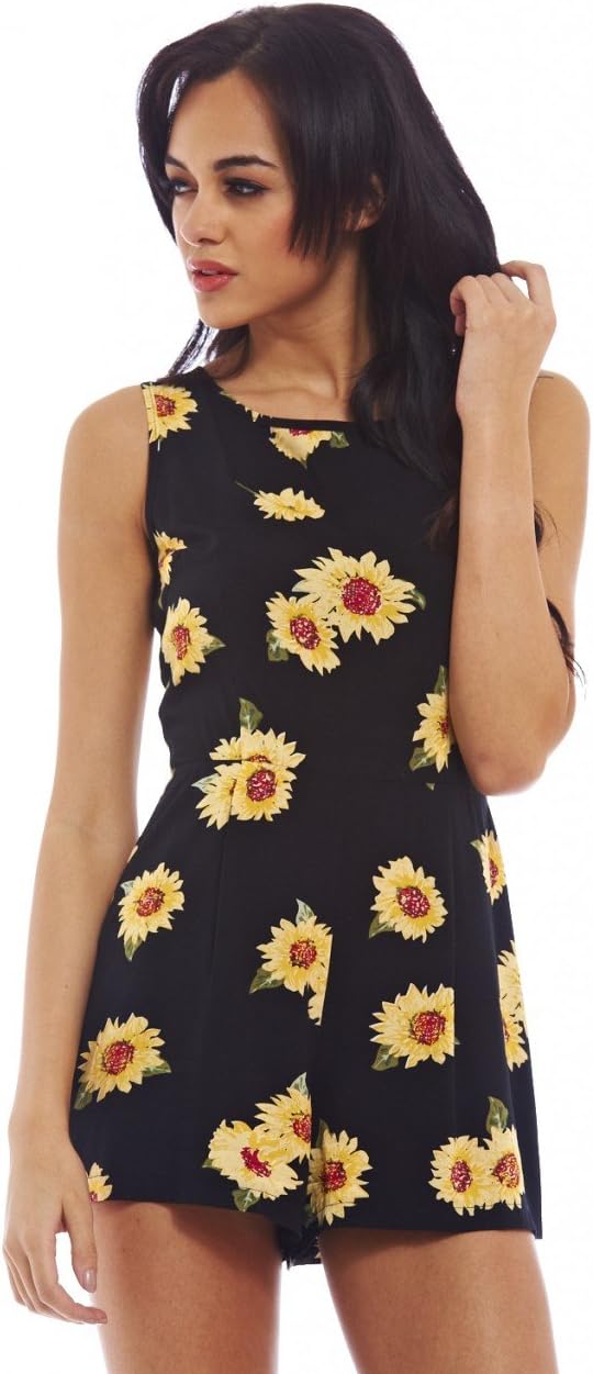 AX Paris Women's Sunflower Print Romper
