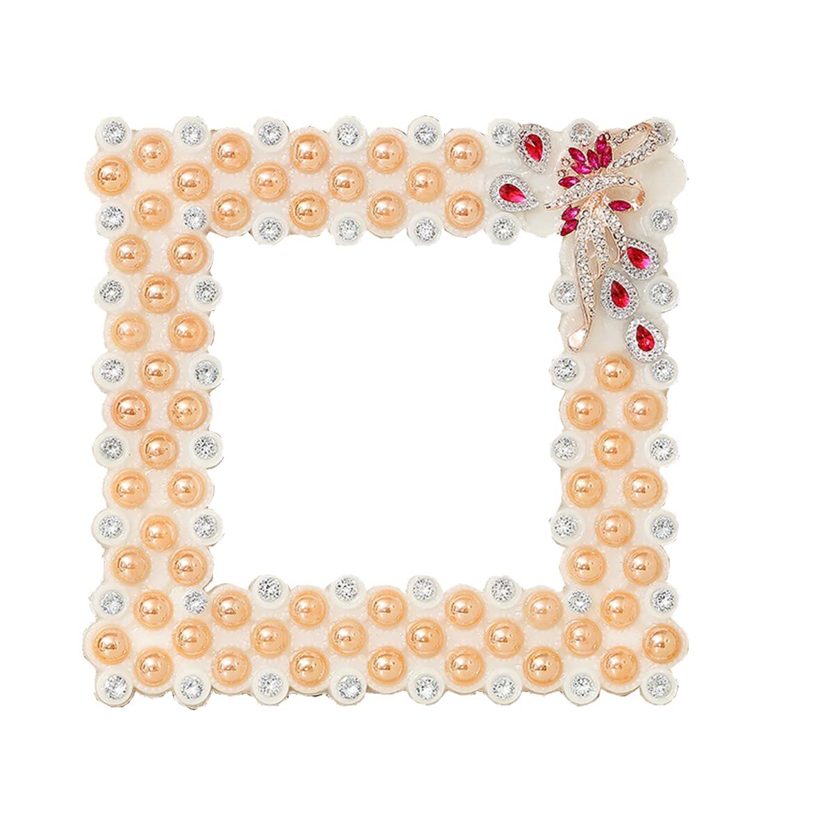 Pearl Light Switch Surround, Light Socket Surrounds, Light Switch Stickers for Home Decor - Red Flower