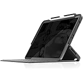 STM Dux Shell Magic Folio for iPad Air (5th/4th Gen) & iPad Pro 11" (4th/3rd/2nd/1st Gen) - Ultra-Protective Case with Apple Pencil Storage - Black