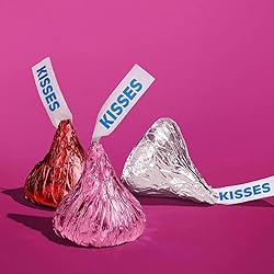 Hersheys Kisses Milk Chocolate Candy - Red and