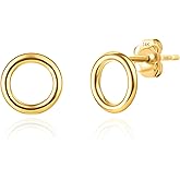 14k Gold Small Stud Earrings for Women with Push Backs in Various Styles by MAX + STONE