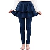 BOOPH Little Girls Leggings with Ruffle Tutu Skirts Kids Footless Tights Uniform Pants