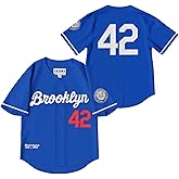 Jackie Robinson #42 Baseball Jersey – Embroidered Throwback with Legacy Patch, Stitched Letters Adult Sizes S–5XL