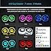 BukNikis LED Car Cup Holder Mats Pads Dog Paw RGB LED Lights Car Drink Coaster Accessories Interior Decoration Atmosphere Light - Universal (Pack of 2)
