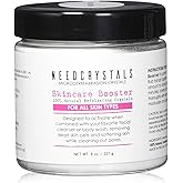 NeedCrystals Microdermabrasion Crystals DIY Face Scrub. Natural Facial Exfoliator for Dull or Dry Skin Improves Scars, Blackheads, Pore Size, Wrinkles, Blemishes & Skin Texture 8 oz. / 227g.