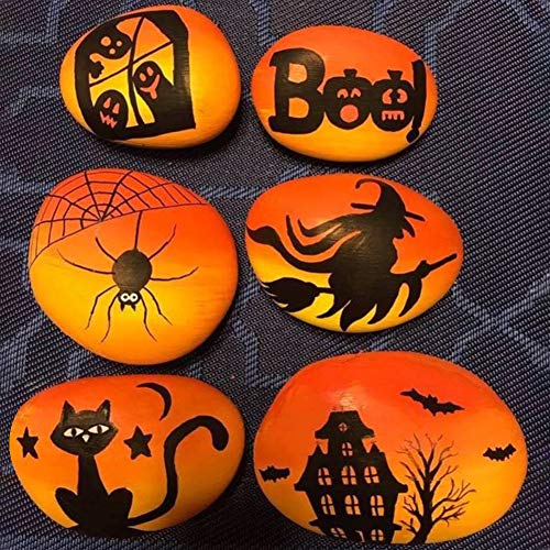 BigOtters Painting Rocks, 20 Rocks for Painting Kindness Rocks Range from About 2 to 3 inches, About 3.7 pounds of Rocks(Dark Gray)