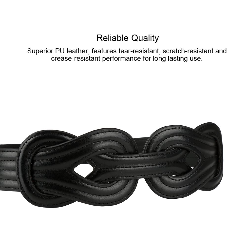 Vbiger Women Waist Belt Elastic Elegant PU Leather Waistband Wide Waist Corset Wrap Around Belt Waist Ban