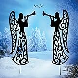Angel Shadow Garden Stakes - Set of 2