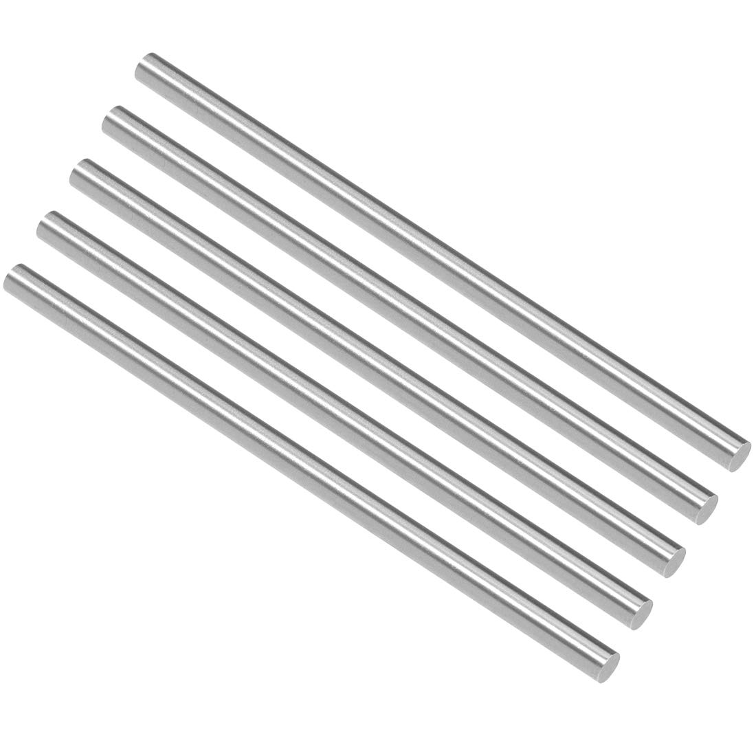 sourcing map Round Steel Rod, 4.5mm HSS Lathe Bar Stock Tool 100mm Long, for Shaft Gear Drill Lathes Boring Machine Turning Miniature Axle, Cylindrical Pin DIY Craft Tool, 5pcs