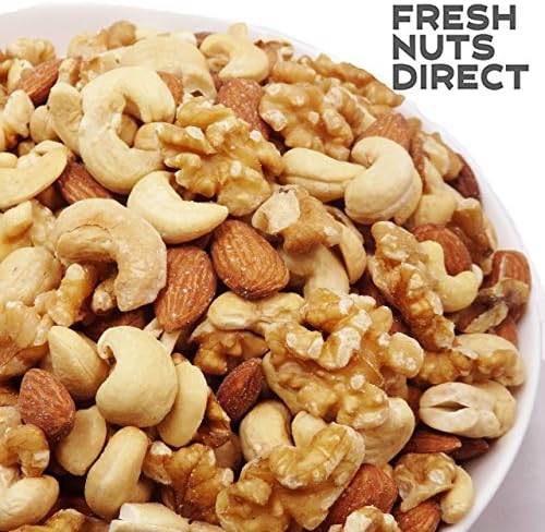 Additive-free unsalted mixed nuts 1kg (walnuts, cashews, almonds) chuck bag containing