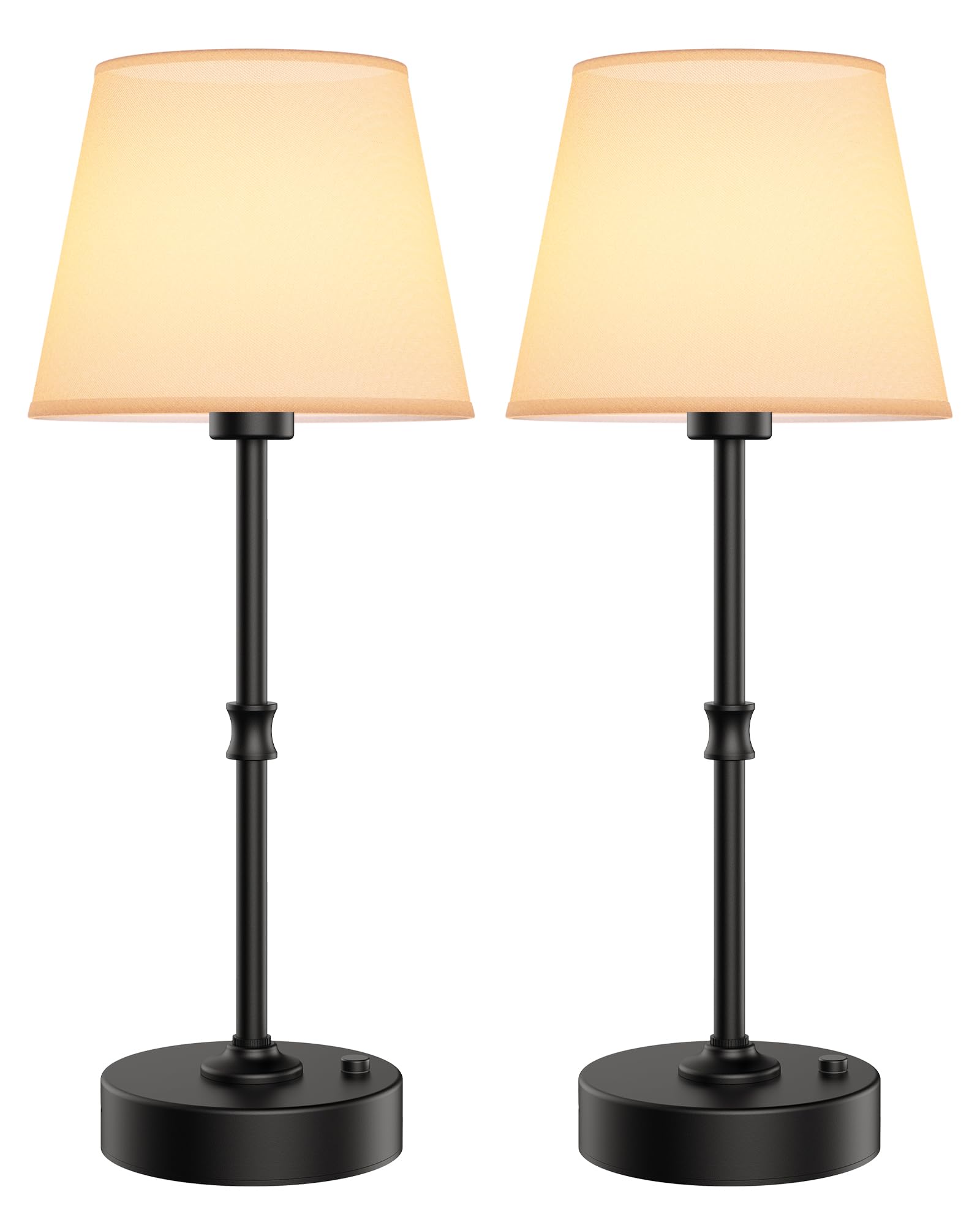 Photo 1 of **MISSING ONE LIGHT AND CHARGER WIRE**EppieBasic Cordless Table Lamp Rechargeable: Fast Charging & Long Lasting - 2700K Warm Light Vintage Brass Lamps - Dinning Living Room Bedroom - 2 Pack