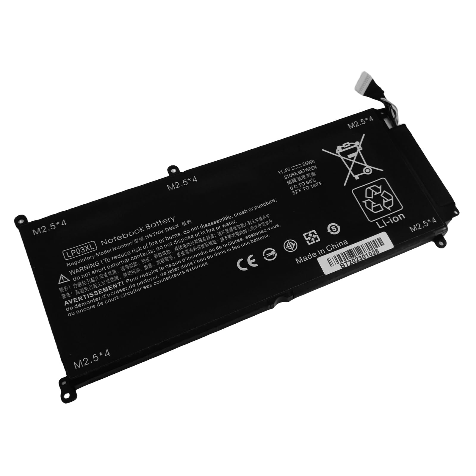 XITAIAN 11.4V 48Wh LP03XL Replacement Laptop Battery for HP Envy 15 15-ae020TX 15-AE018TX(N1V50PA) M6-P113DX M6-P HSTNN-DB6X LP03048XL TPN-C121 804072-241