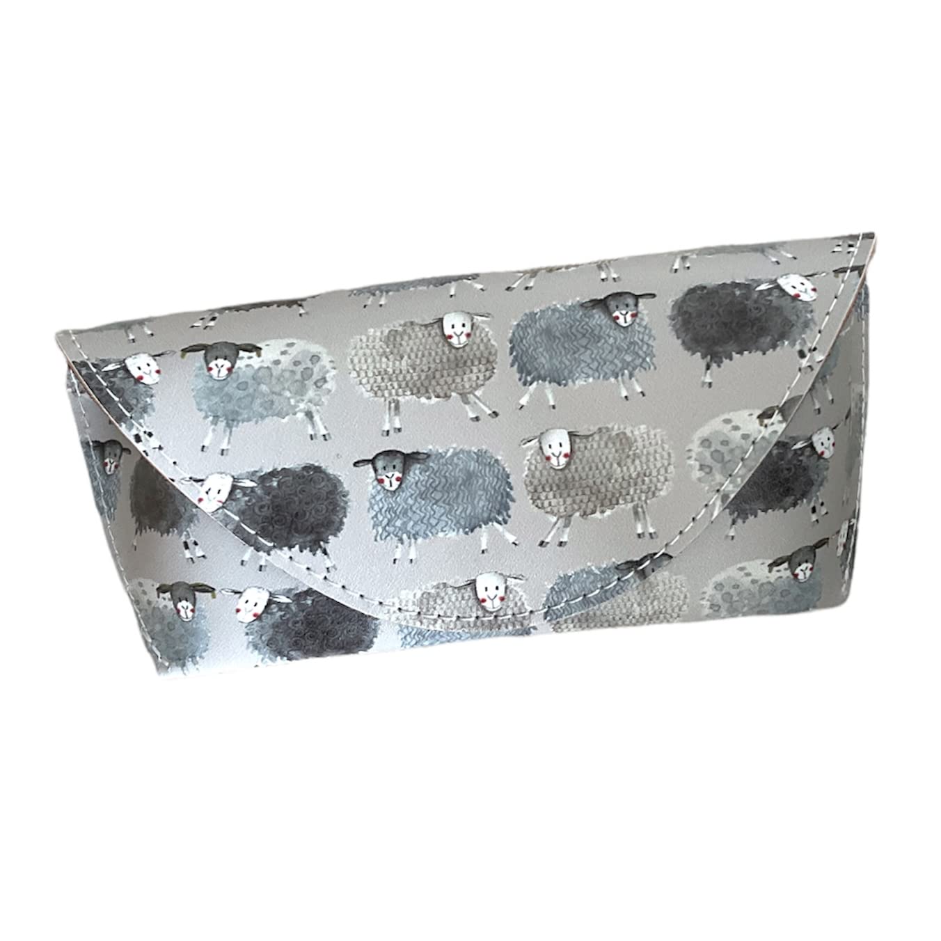 Alex Clark Art Sheep Spectacle Glasses Case, Grey, One Size