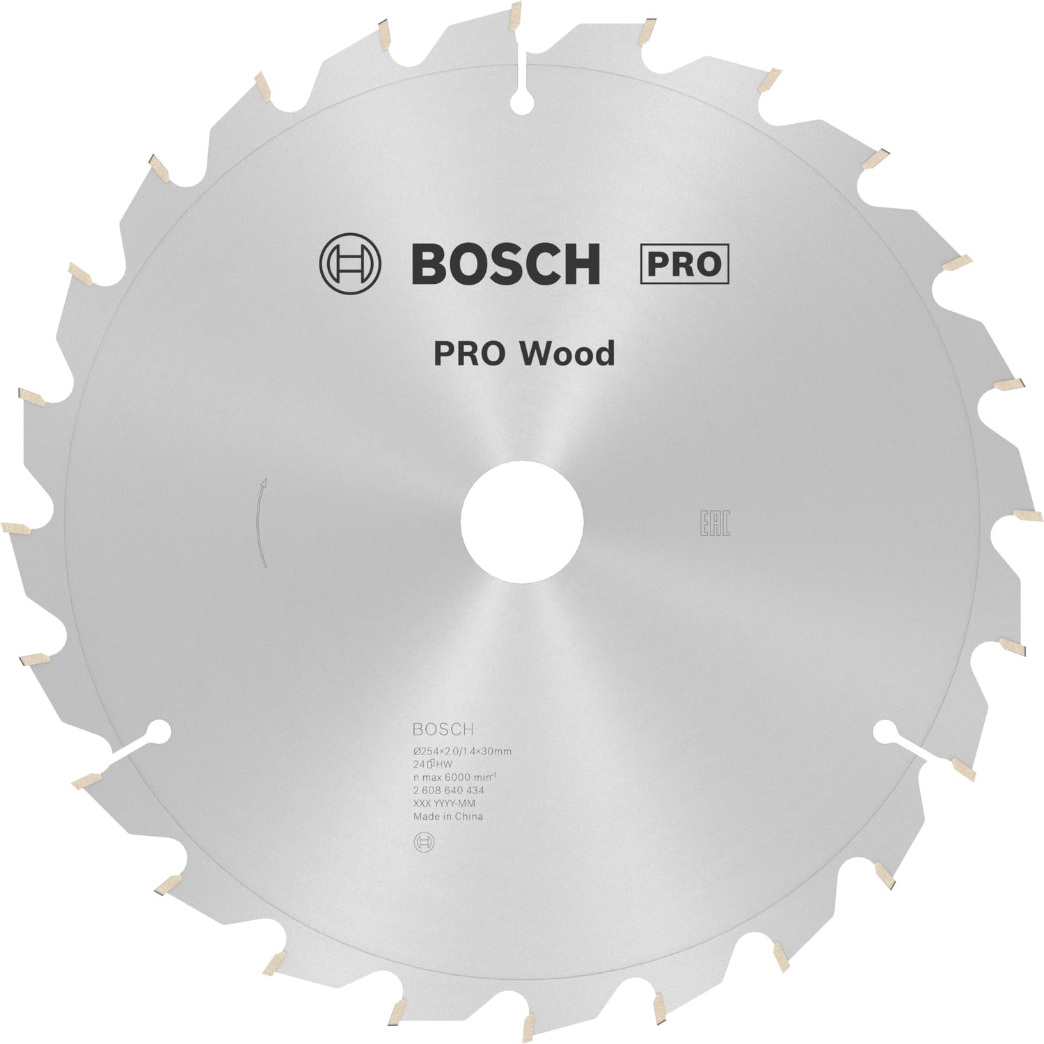 Bosch 1x PRO Wood Circular Saw Blade for Corded Mitre Saws (for Softwood, Hardwood, Ø mm, Professional Accessory Mitre Circular Saw)