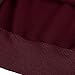 Coofandy Mens Long Sleeve T-shirt Tee Cotton Raglan shirts Wine Red Small