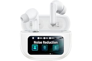 WYNESS Wireless Earbuds, Ear Buds Active Noise Cancelling with Charging Case, 6.0 Bluetooth Earbuds with AI Clear Calls, 40H Playtime for Sports & Working, Stereo Sound Headphones for iPhone/Android/iPad