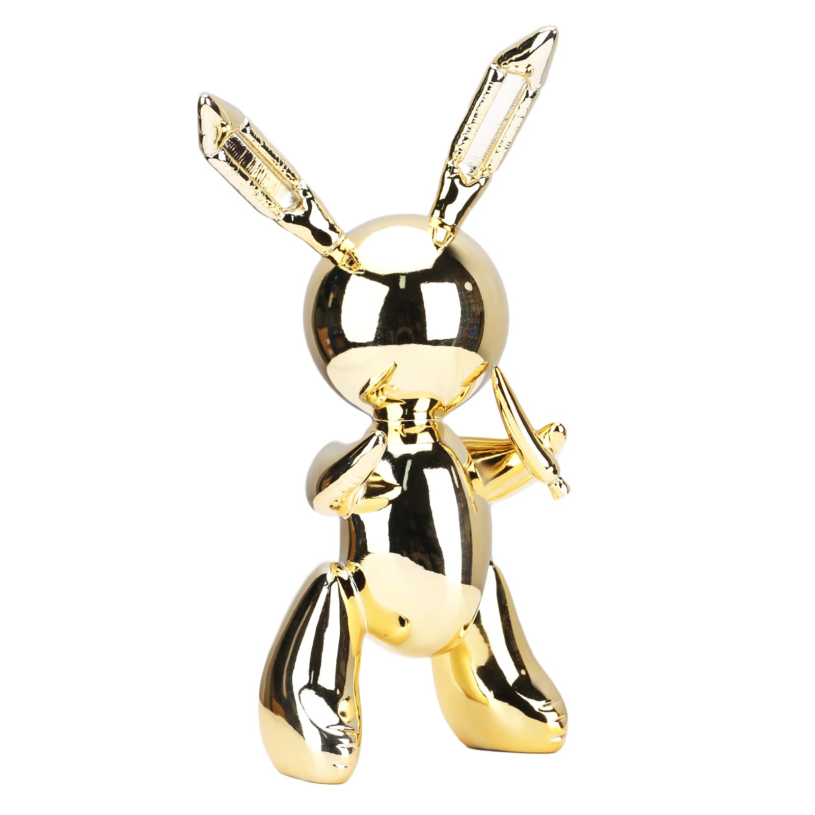 suruim Metallic Balloon Rabbit Statue Bunny Sculpture,Animal Home Decor