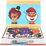 Meryi Magnetic Occupation Jigsaw Puzzle Games for Girls - Play Set with Storage Case Early Educational Toys (Occupation)