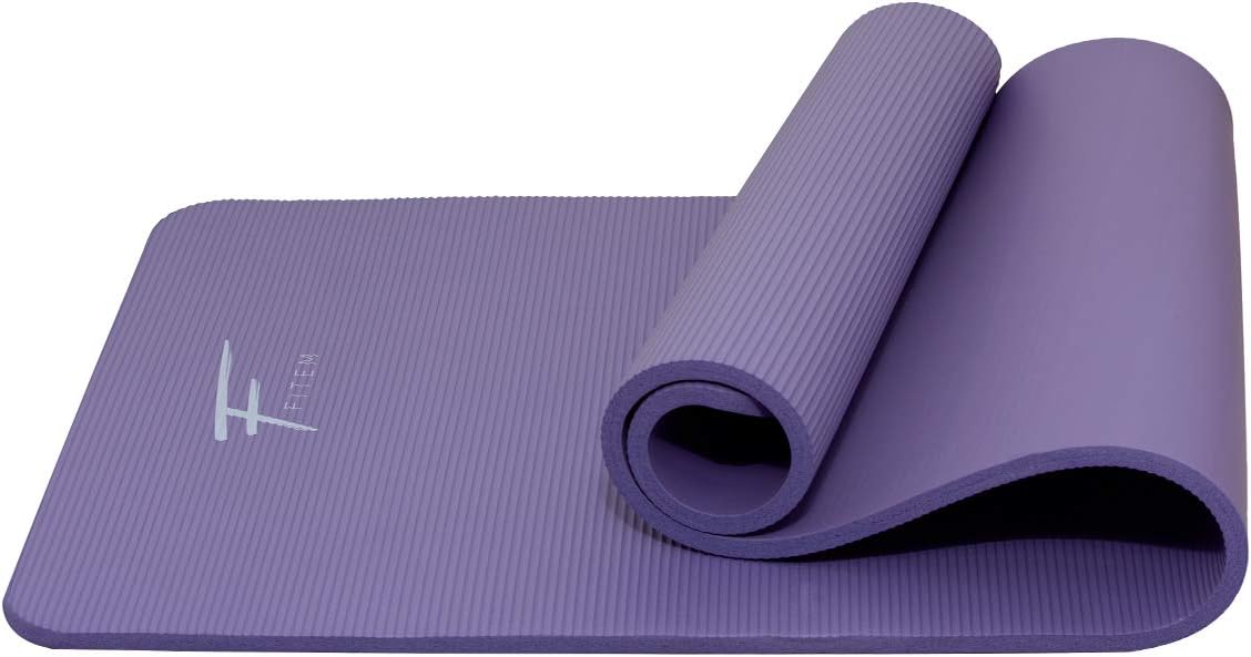 Fitem Exercice Mat, Ultra-Thick (1,5cm), High Density NBR Foam, 183 x 60 x 1.5 cm for Gym Yoga, Exercise, Fitness, Gymnastic