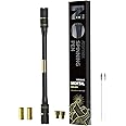 Mr. Nope ADSPINZOR Weighted Mortal Spinning Pen Mod Advanced Trick Spin Pen for Precision & Practice Heavier, Balanced, Anti-Slip Grip, Writable Brass Weights (Gold)