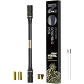 ADSPINZOR Mr. Nope Weighted Mortal Spinning Pen Mod Advanced Trick Spin Pen for Precision &amp; Practice Heavier, Balanced, Anti-Slip Grip, Writable Brass Weights (Gold)