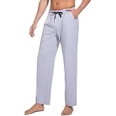 IAIMIYEARS Men's cotton pajama bottoms Soft and comfortable men's pajama pants with pockets casual