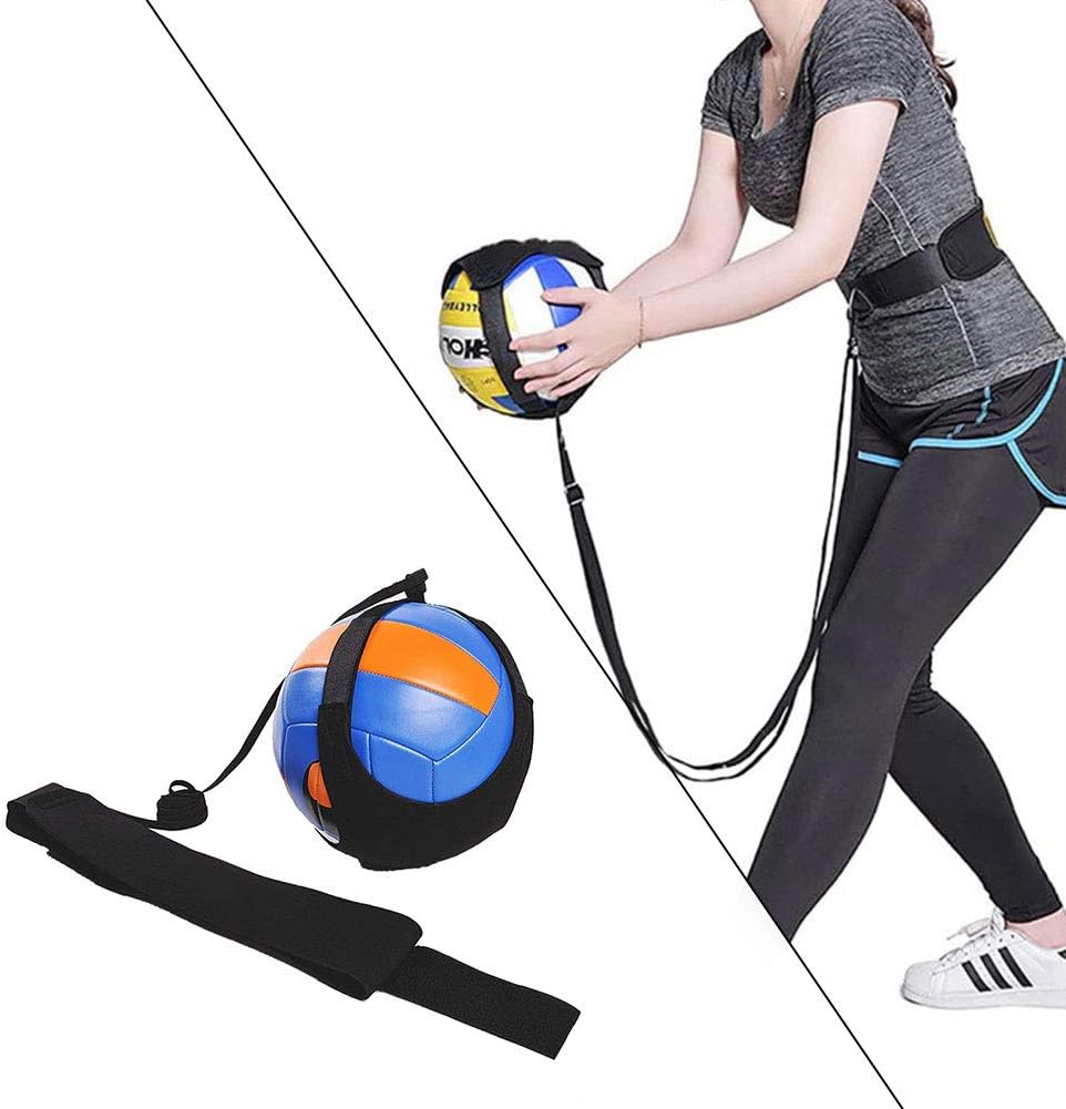 Volleyball Training Equipment, Elastic Volleyball Resistance Belt with 2 Volleyball Training Aid, Adjustable Waist Belt & Cord Length for Practicing Serving, Arm Swing Passing, Agility Training : Sports & Outdoors