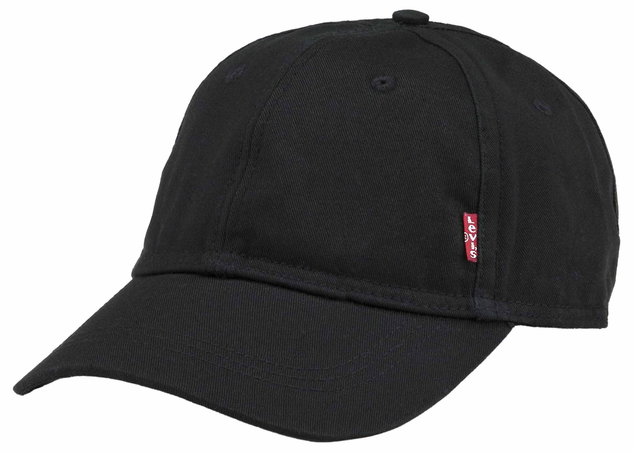 Levi's Herren Classic Twill Red Tab Baseball Cap, Schwarz (Black), 58 cm