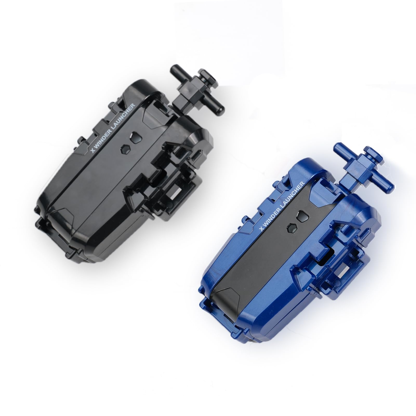 Photo 1 of 2 Pack X String Launcher, Blade X Gyro Launcher Set for Players Battles, Only Work with X Right Spinning Tops (Blue + Black)