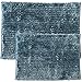 Sweet Home Collection Bath Set 2 Piece Butter Chenille Noodle Soft Luxurious Rugs Absorbent Non Slip Latex Back Microfiber Bathroom Mat, ((1) 17