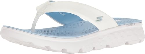 skechers blue flip flops