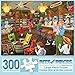 Bits and Pieces - 300 Large Piece Jigsaw Puzzle for Adults - Ice Cream's Good Old Days - 300 pc Small Town Store Jigsaw by Artist Joseph Burgess