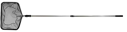 Söll 14733 Teichkescher rechteckig aus hochwertigem Aluminium, teleskopierbar von 70-150 cm