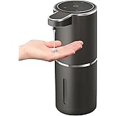 Gotofine Automatic Liquid Soap Dispenser,4-Level Adjustable, Wall Mount,USB Rechargeable,12.8oz/ 380ml,Touchless Hand & Dish Soap Dispenser for Bathroom, Kitchen,Hotel, Restaurant