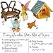 Mood Lab Fairy Garden - Kit with Miniature Figurines and Accessories - Hand Painted Pets Set of 5 pcs - for Outdoor or House Decor