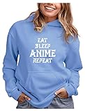 TeeStars - Eat Sleep Anime Repeat Women Hoodie