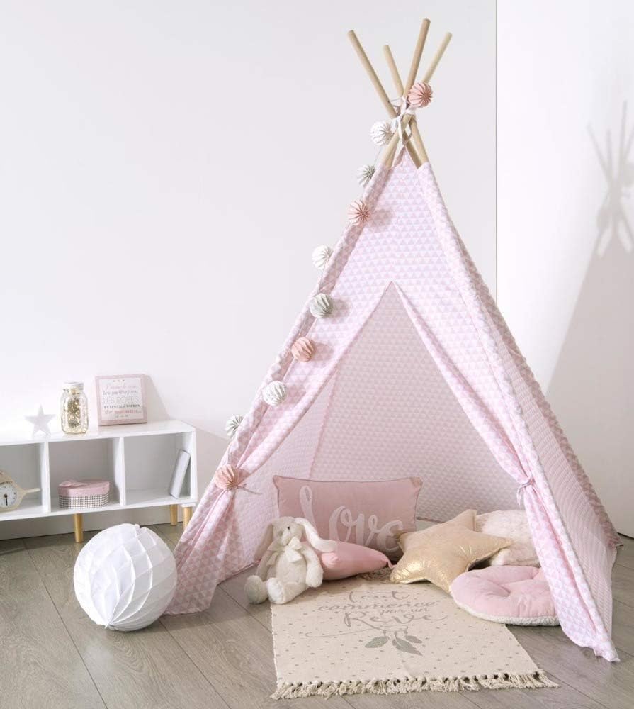 childrens pink teepee