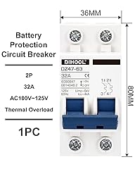 DIHOOL DIN Rail Mount Miniature Circuit Breaker 32
