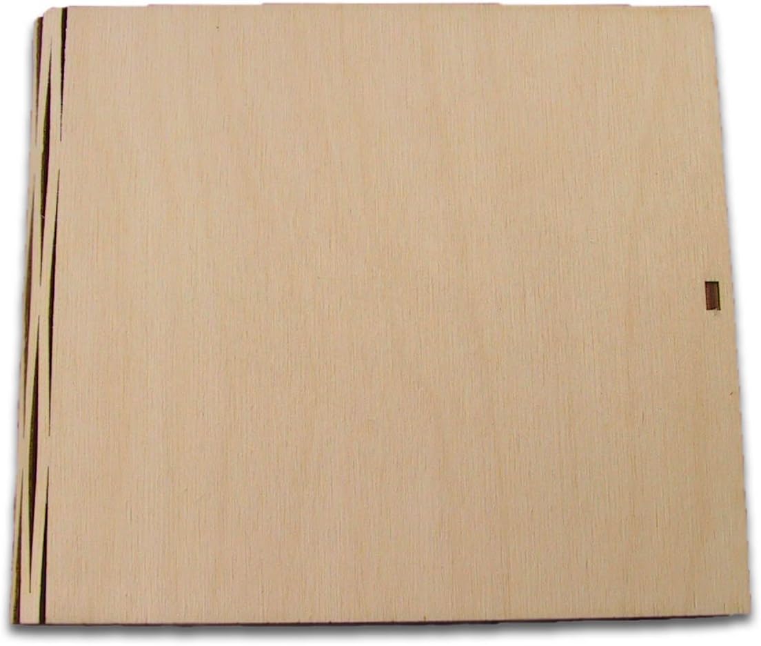 MidaCreativ CD-Holzbox, CD-Geschenkverpackung Holz, Sperrholz