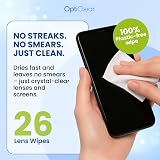 Opticlear Lens Wipes 26 Count 6-Pack Smear-Free Anti-Fog Safe for Coatings view 3