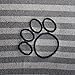 Bone Dry Machine Washable, Ultra Absorbent Pet Mat, 14 x 24, Gray Stripe