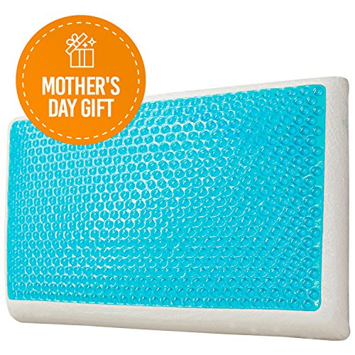 Cool gel and memory foam pillow (reversible pillow)