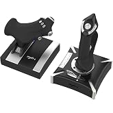 PXN 2119PRO Flight Stick, Flight Simulator Controller for PC Windows 7/8/10 | with Vibration, Programmable Buttons, Throttle,