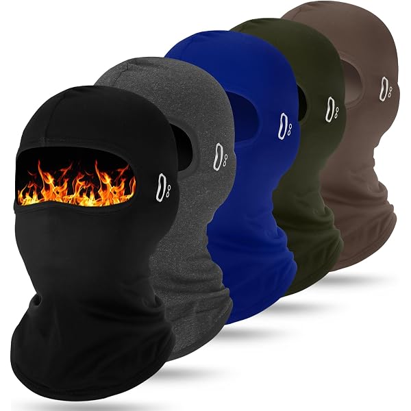 Winter Balaclava Ski Mask Windproof Thermal Face Mask Reflective Stripe Reflective Ski Mask Suhine 5-Pack Winter Balaclava Ski Mask  main image 2
