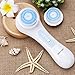 KINGDOMCARES 3 Speed Sonic Facial Cleansing Brush Deep Cleaning Face Brush Cleansing System Electric Exfoliating Brush Facial Cleansing Brush White
