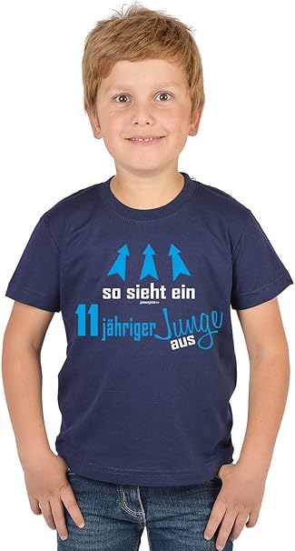 Jungen 11 Geburtstag Kinder T Shirt Kindergeburtstag Geschenk 11 Jahre Alt So Sieht Ein 11 Jahriger Junge Aus 11 Geburtstagsgeschenk Cool Bedruckt Buben Kind Bewahrte Qualitat In Blau Amazon De Bekleidung