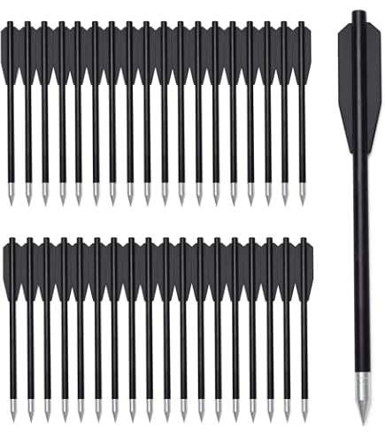 Crossbow Pistol Bolts 6.7 Inch Mini Crossbow Bolts - Aluminum Shaft ...